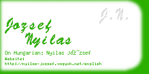 jozsef nyilas business card